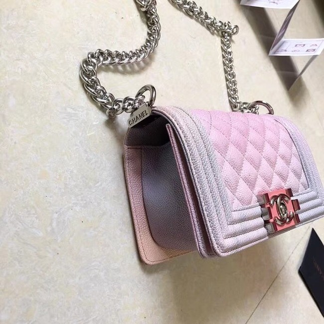 Small BOY CHANEL Handbag A67085 pink