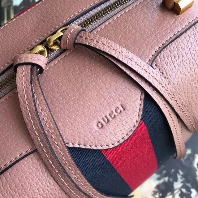 Gucci GG Calf leather top quality tote bag 523433 pink