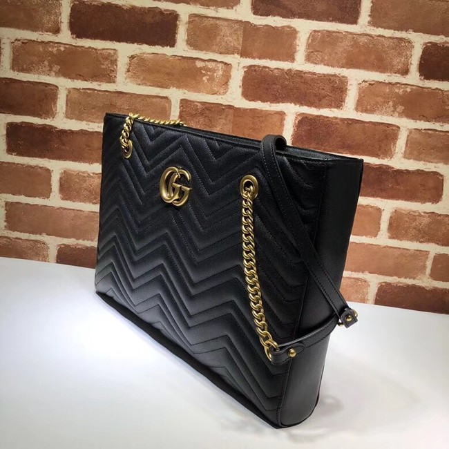 Gucci GG Marmont matelasse medium tote 524578 black