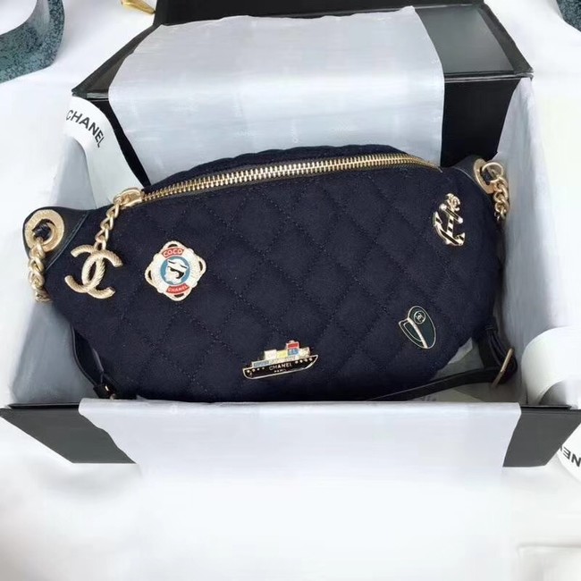 Chanel Original Waist Bag A57869 Navy Blue