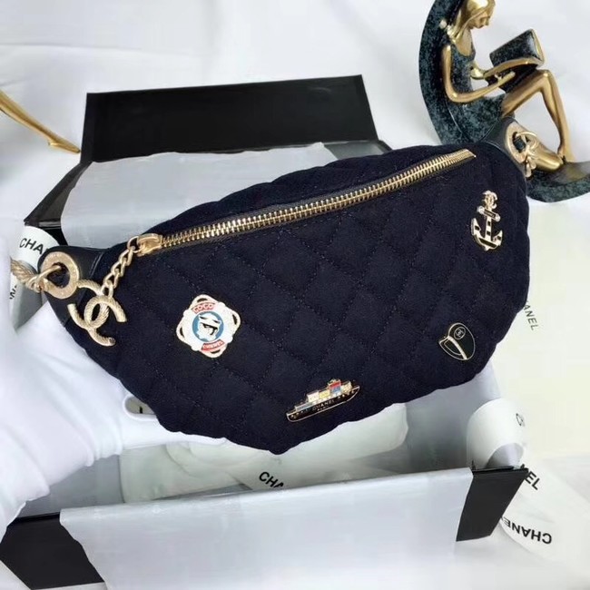 Chanel Waist Bag A57869 Navy Blue