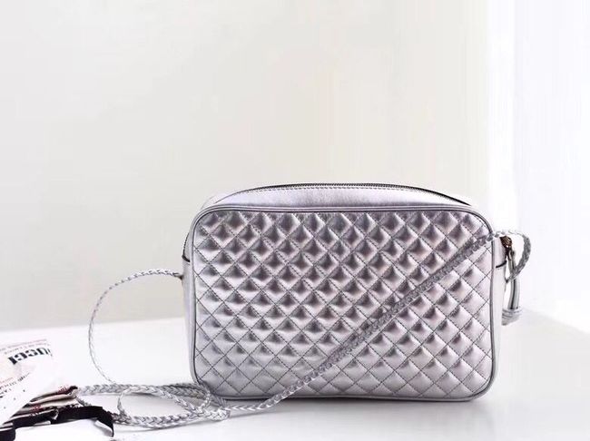 Gucci Laminated leather small shoulder bag 51061 silver