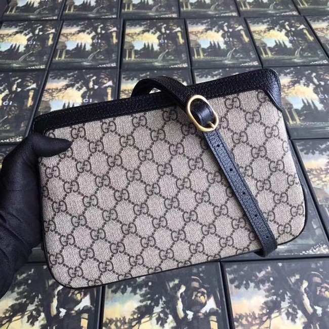 Gucci GG Supreme small shoulder bag 523354 black