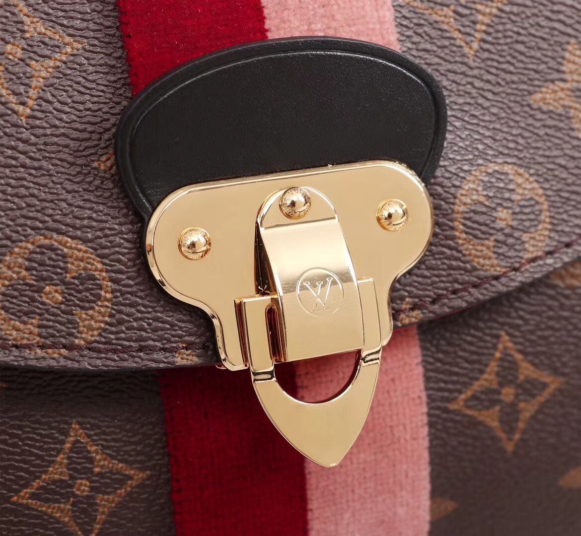 Louis Vuitton GEORGES BB M43866 pink&red