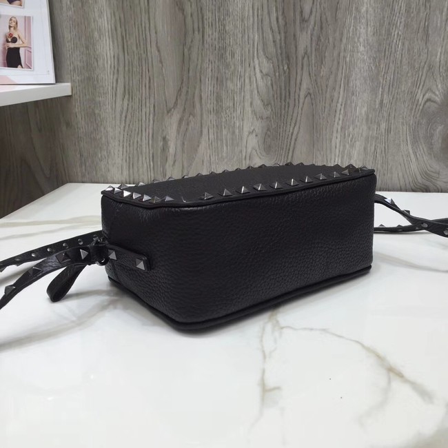 VALENTINO Rockstud leather cross-body bag 97410 black