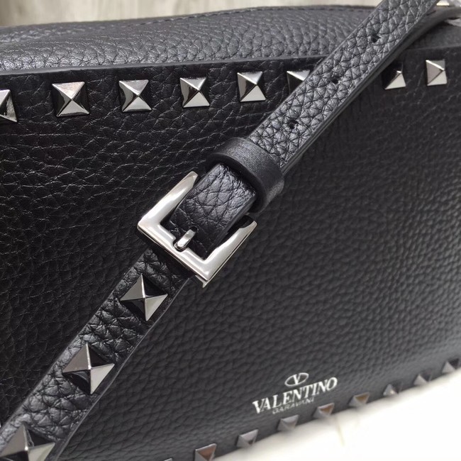 VALENTINO Rockstud leather cross-body bag 97410 black