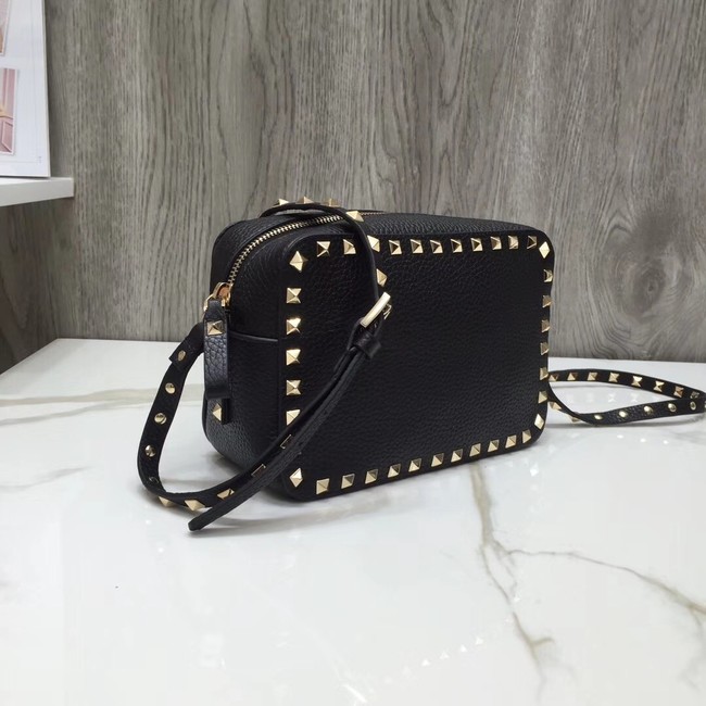 VALENTINO Rockstud leather cross-body bag A97410 black