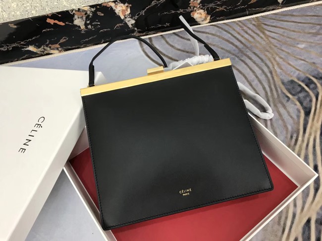 CELINE MINI CLASP BAG IN SMOOTH CALFSKIN 181053 BLACK