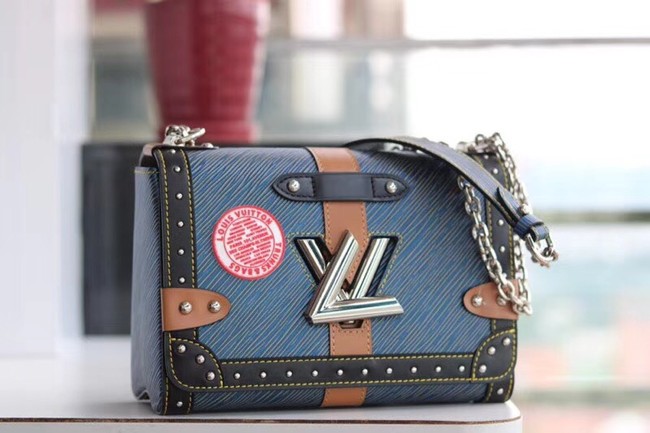 Louis Vuitton TWIST MM M50296 blue