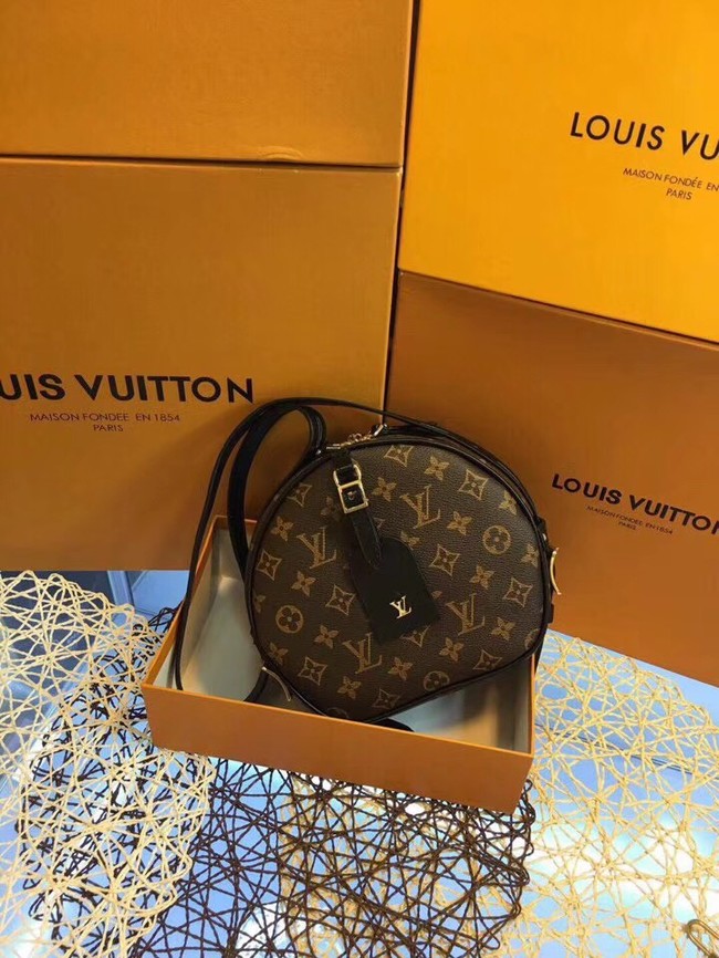 Louis vuitton monogram canvas BOITE CHAPEAU SOUPLE M52294 black