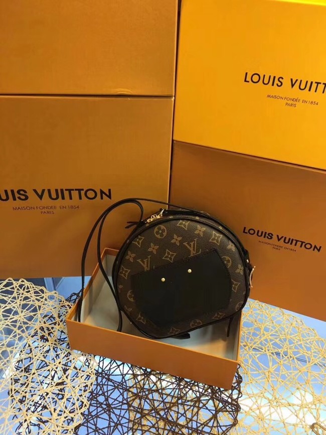 Louis vuitton monogram canvas BOITE CHAPEAU SOUPLE M52294 black