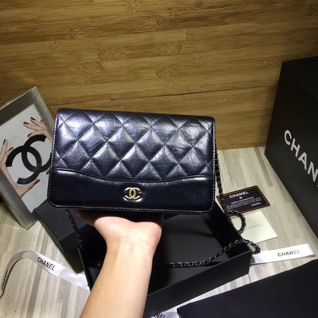 CHANEL GABRIELLE Clutch with Chain A33814 black