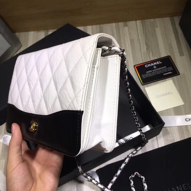 CHANEL GABRIELLE Clutch with Chain A33814 white