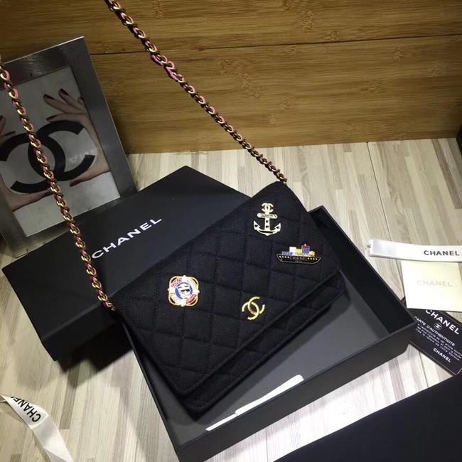 CHANEL Wallet on Chain A70334 black
