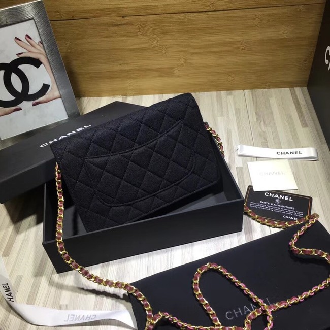 CHANEL Wallet on Chain A70334 black