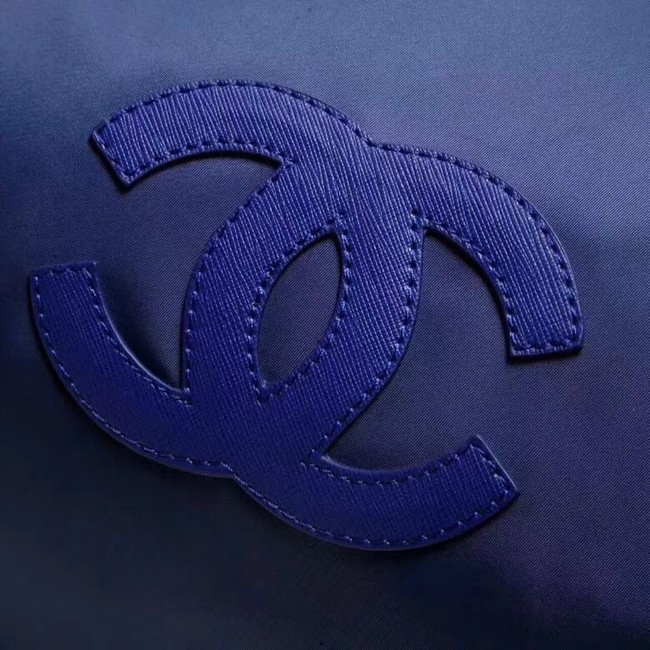 Chanel nylon Backpack A696814 blue