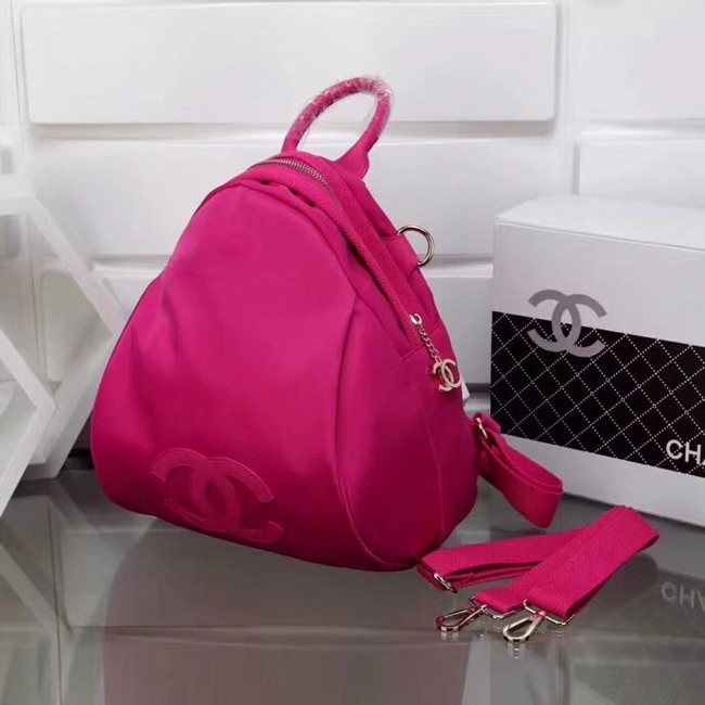 Chanel nylon Backpack A696814 rose