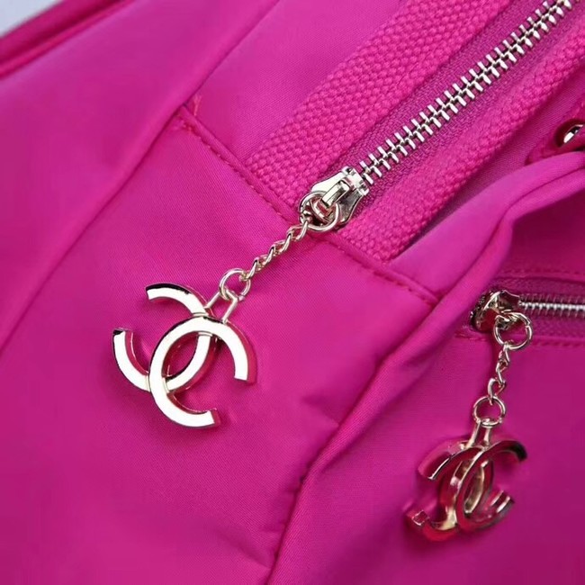 Chanel nylon Backpack A696814 rose