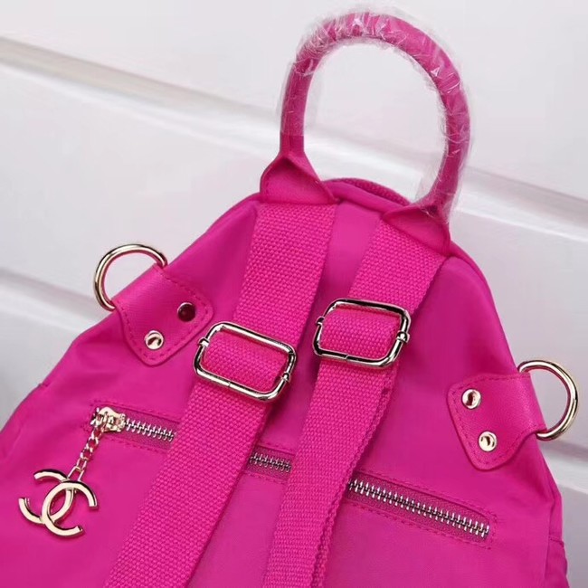 Chanel nylon Backpack A696814 rose