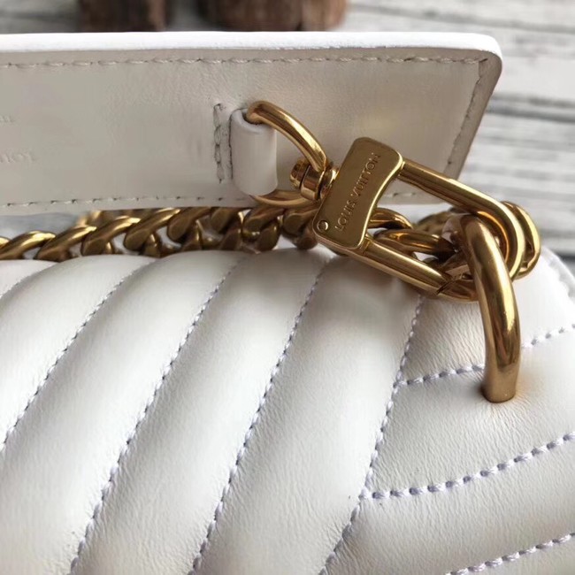 LOUIS VUITTON NEW WAVE CHAIN BAG MM M51945 white