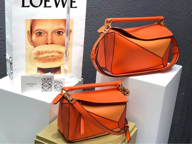 Loewe Puzzle Bag Original Leather B9124 orange