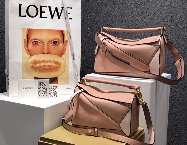 Loewe Puzzle Bag Original Leather B9124 pink