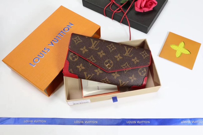 Louis Vuitton CAISSA WALLET N61184 red