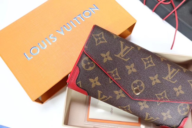 Louis Vuitton CAISSA WALLET N61184 red