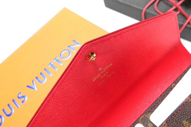 Louis Vuitton CAISSA WALLET N61184 red