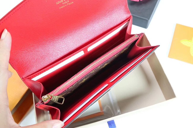 Louis Vuitton CAISSA WALLET N61184 red