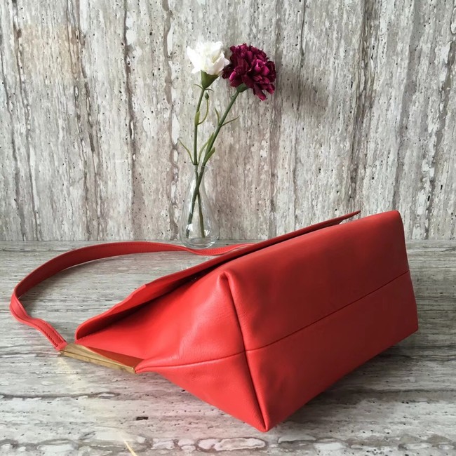 Celine calf leather Shoulder Bag 90054 red