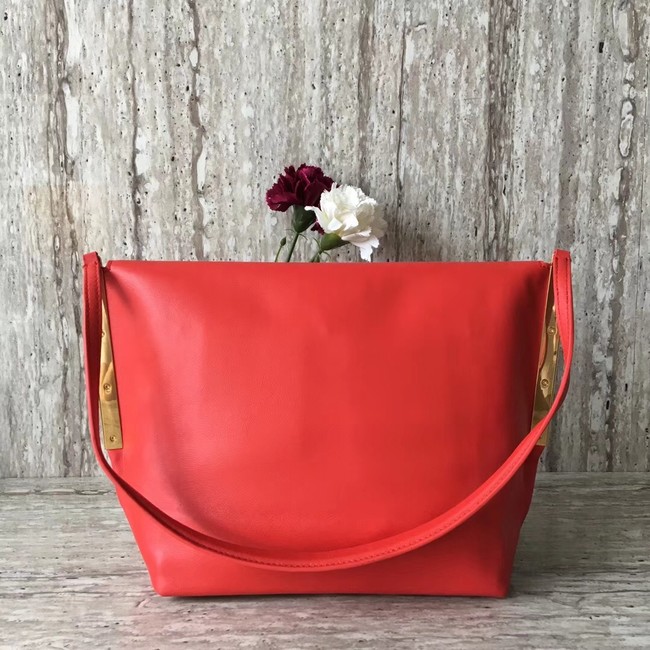 Celine calf leather Shoulder Bag 90054 red