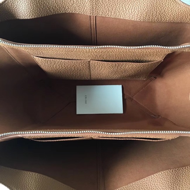 Celine calf leather Tote Bag 43341 Camel