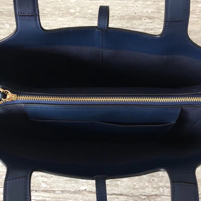 Celine calf leather Tote Bag 43341 Royal Blue&black