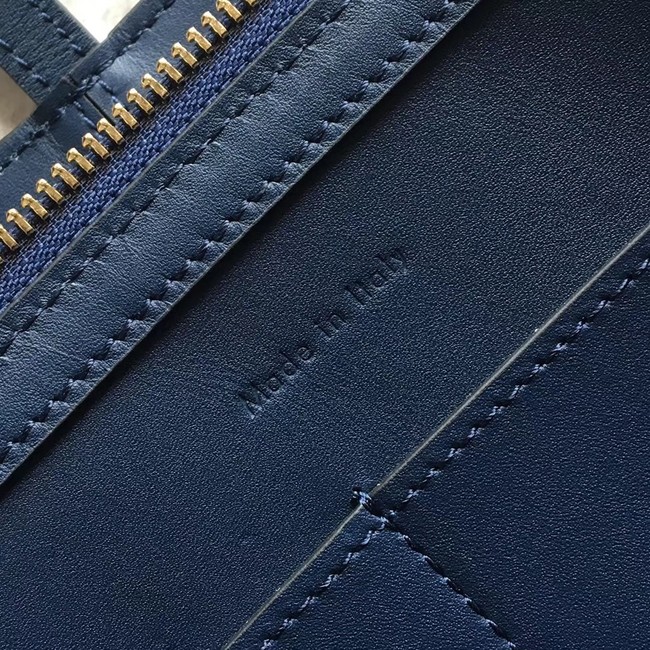 Celine calf leather Tote Bag 43341 Royal Blue&black