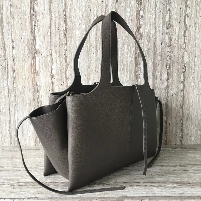 Celine calf leather Tote Bag 43341 grey