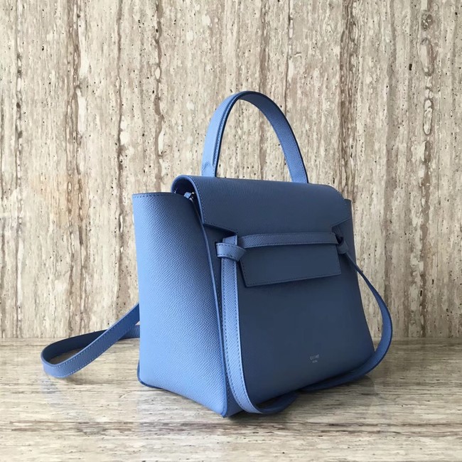 Celine mini Belt Bag Original Calf Leather A98310 sky blue