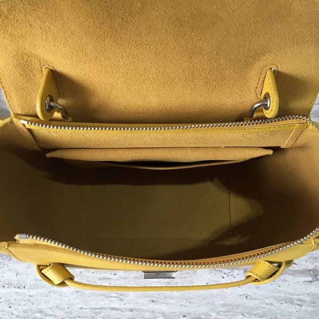 Celine mini Belt Bag Original Calf Leather A98310 yellow