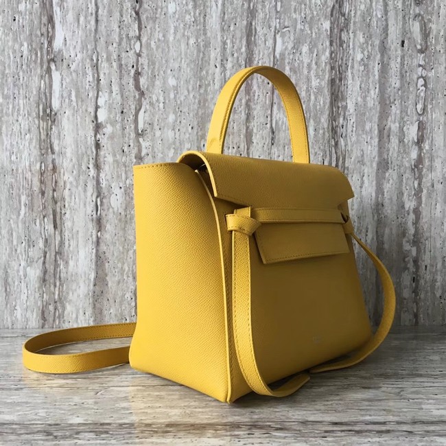 Celine mini Belt Bag Original Calf Leather A98310 yellow