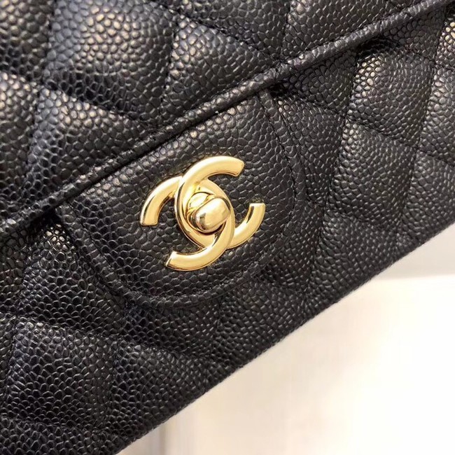 Chanel Small Classic Handbag A01113 black