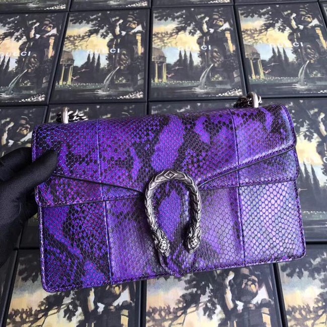 Gucci Dionysus medium python shoulder bag 403348 purple