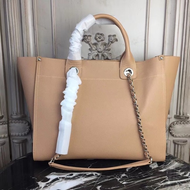 Chanel original Calfskin Leather Tote Bag 78900 apricot