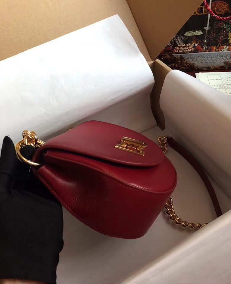 Dolce & Gabbana Calfskin Leather 8594 red