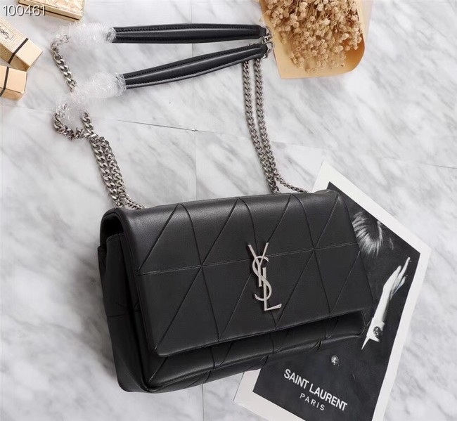 SAINT LAURENT Jamie monogram leather shoulder bag A2833 black