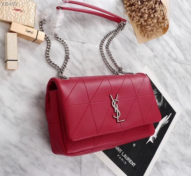 SAINT LAURENT Jamie monogram leather shoulder bag A2833 red