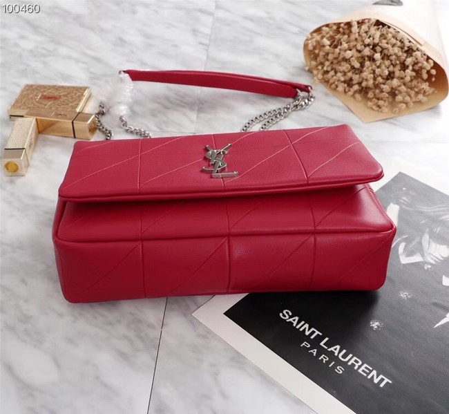 SAINT LAURENT Jamie monogram leather shoulder bag A2833 red