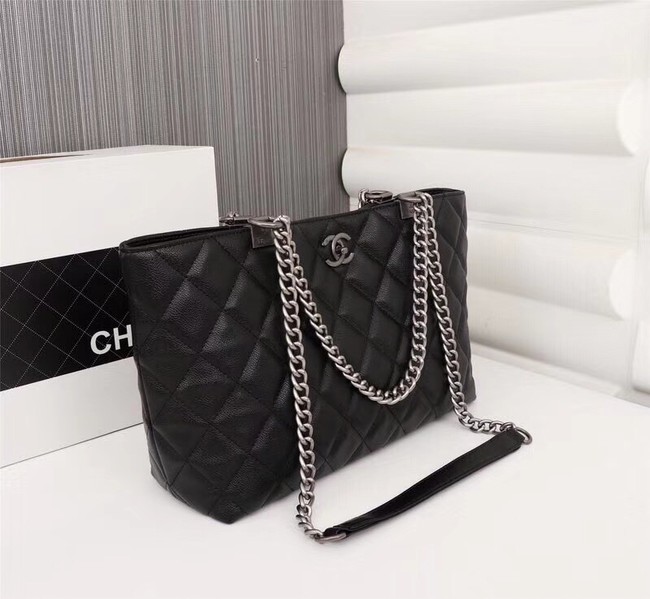 Chanel Calfskin Shoulder Bag 5694 black