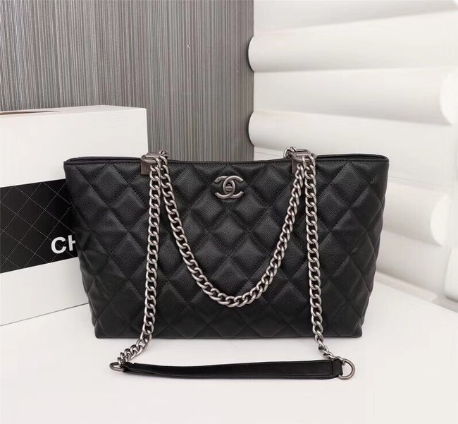 Chanel Calfskin Shoulder Bag 5694 black