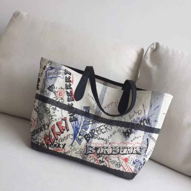 BurBerry Tote Shopping bags BU5549 white