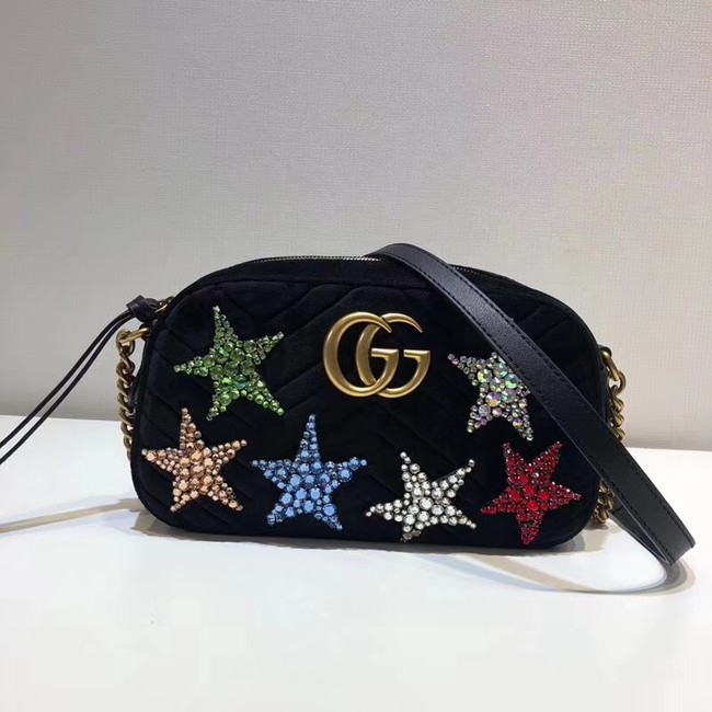 Gucci GG Marmont small shoulder bag 447632 9QIFT 1093 black
